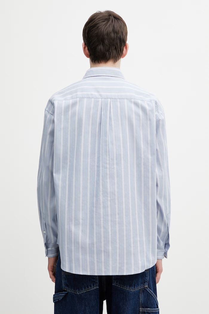 Clothing Carhartt WIP L/S Beale Shirt cotton Men's I036201.3ODXX blue