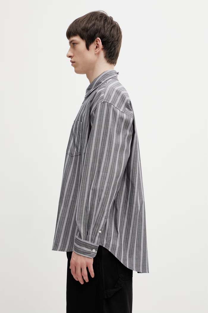Carhartt WIP L/S Beale Shirt cotton Men's I036201.3OBXX gray SS26