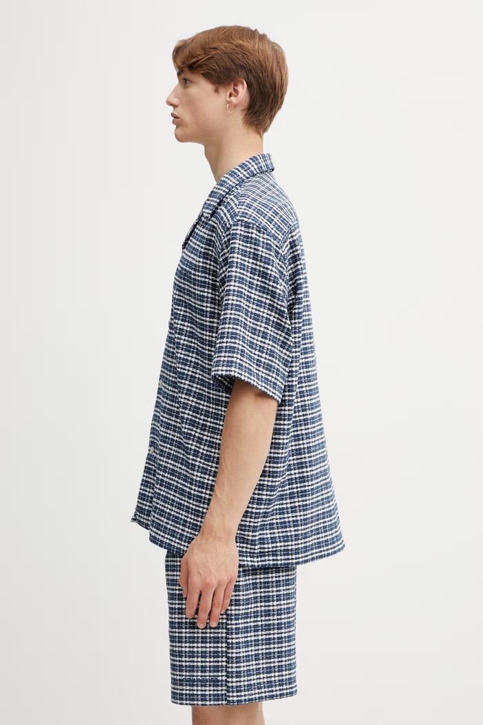 Carhartt WIP S/S Kander Shirt πουκάμισο βαμβακερό Ανδρικό I036194.3JQXX μπλε SS26