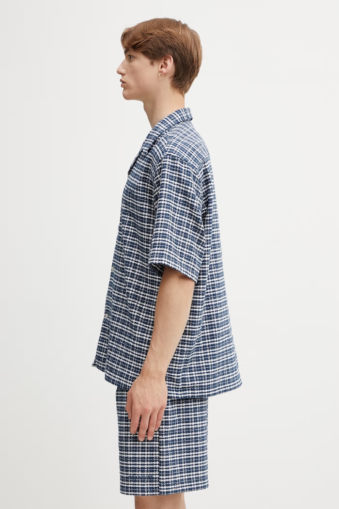 Carhartt WIP S/S Kander Shirt πουκάμισο βαμβακερό Ανδρικό I036194.3JQXX μπλε SS26