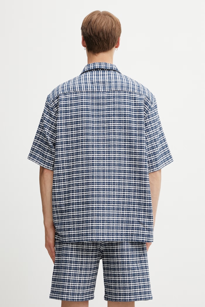 Ρούχα Carhartt WIP S/S Kander Shirt πουκάμισο βαμβακερό Ανδρικό I036194.3JQXX μπλε