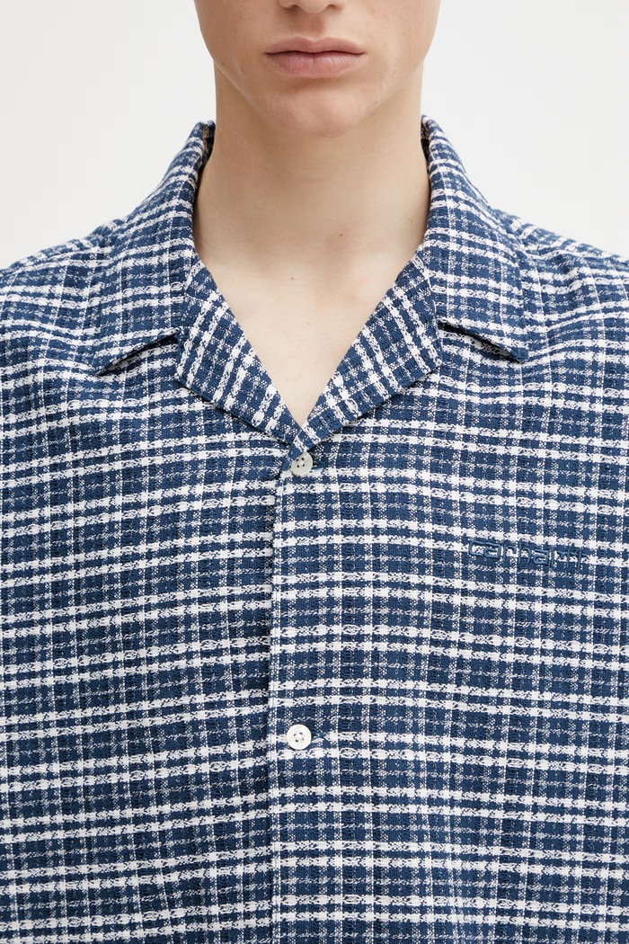 Carhartt WIP S/S Kander Shirt πουκάμισο βαμβακερό Ανδρικό μπλε I036194.3JQXX