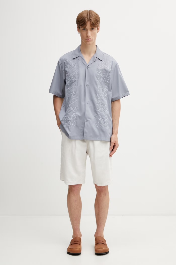 Carhartt WIP S/S Signet Shirt Men's I036227.1NKXX gray