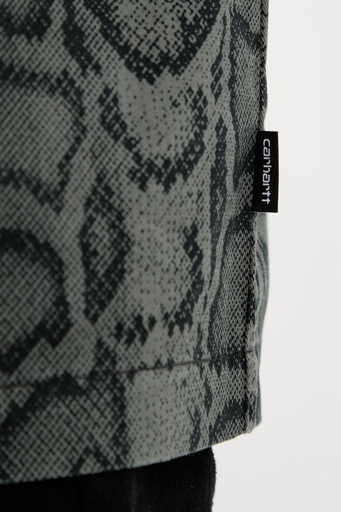 Carhartt WIP S/S Snake Camo Shirt πουκάμισο βαμβακερό Ανδρικό I036275.3QAGD πράσινο