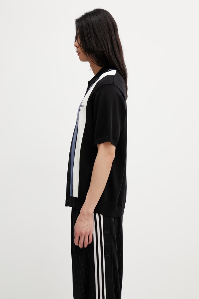 Carhartt WIP S/S Mello Knit Shirt мъжка риза от памук I036159.3ONXX черен SS26