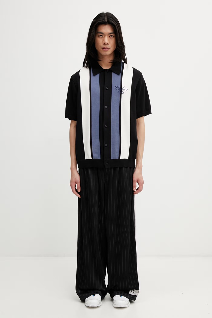 Carhartt WIP S/S Mello Knit Shirt мъжка риза от памук I036159.3ONXX черен