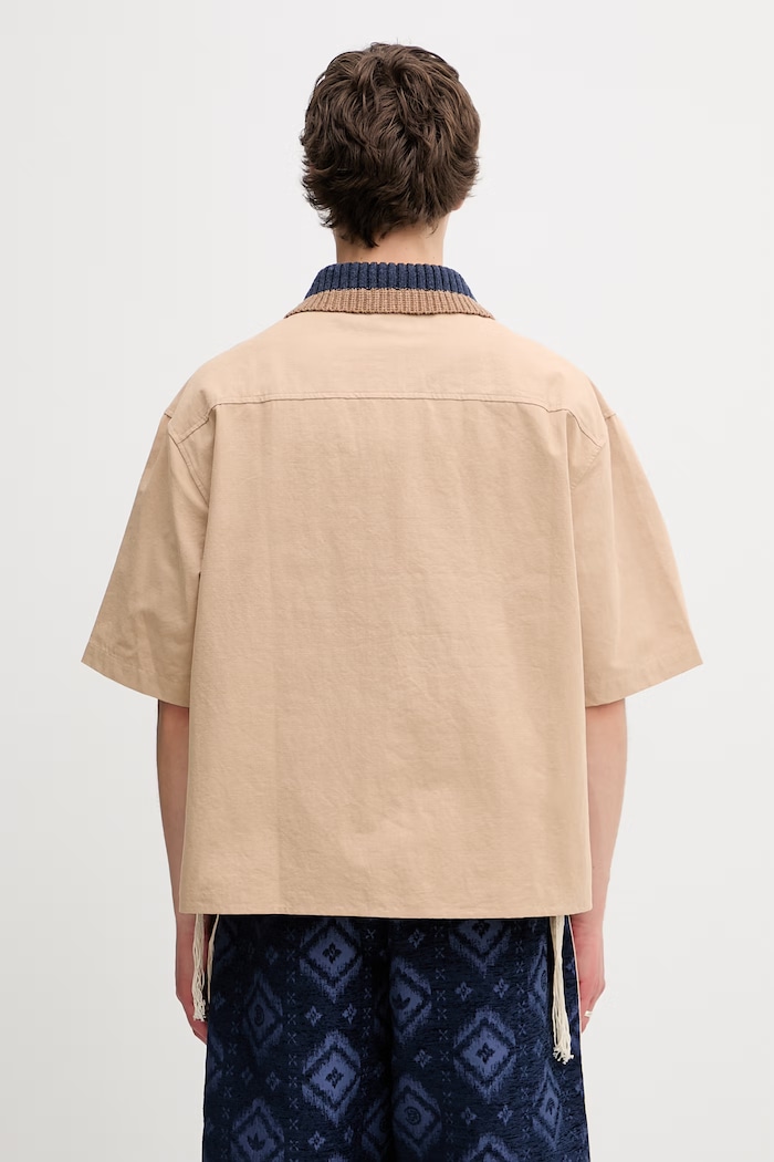Odzież adidas Originals CLOT x adidas by Edison Chen koszula z dodatkiem merino męska KE7065 beżowy