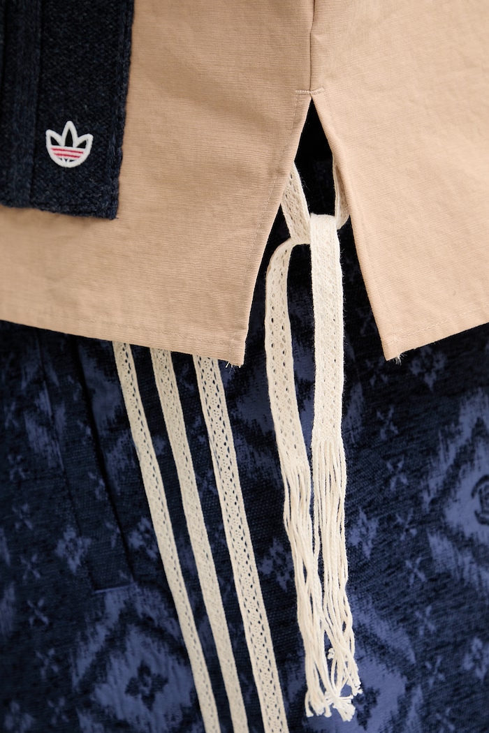 adidas Originals CLOT x adidas by Edison Chen koszula z dodatkiem merino męska KE7065 beżowy