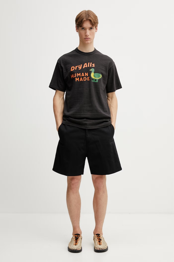 Human Made MENS KNITTED T-SHIRT tričko bavlněné pánské HM31TE006 černá