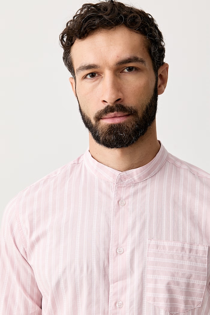 United Colors of Benetton cămașă pentru bărbați, din bumbac roz 5QUHUQ06Z
