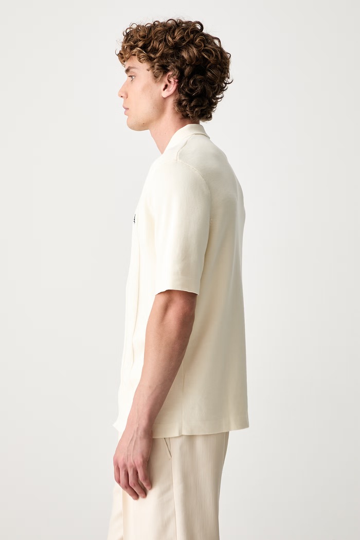 Fred Perry koszula męska bawełniana beżowy K2324