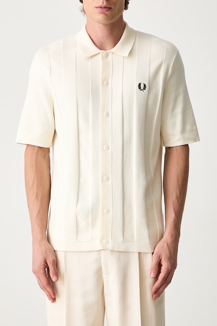 Fred Perry koszula męska bawełniana K2324 beżowy