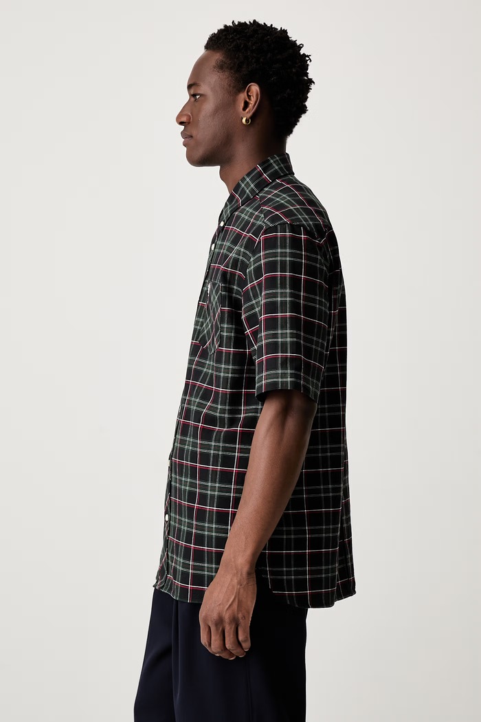 Fred Perry Koszula męska bawełniana M1741 granatowy SS26