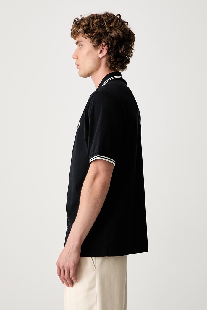 Fred Perry koszula męska bawełniana granatowy M2451
