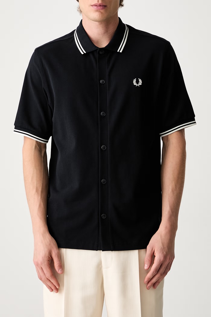 Fred Perry koszula męska bawełniana M2451 granatowy