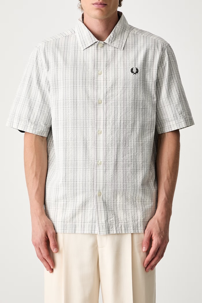 Fred Perry koszula męska bawełniana M2470 biały