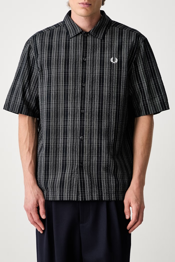 Fred Perry koszula męska bawełniana M2470 granatowy