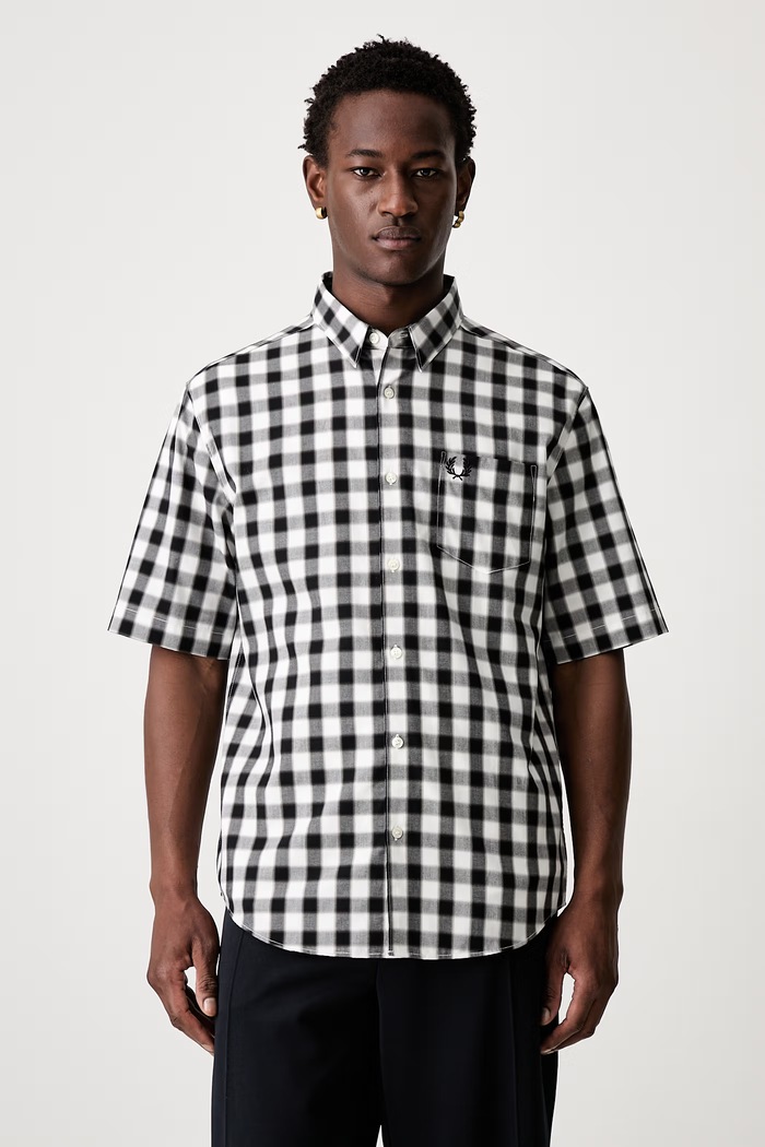 Fred Perry Koszula męska bawełniana biały M2513