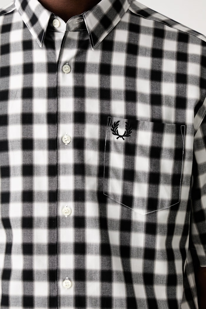 Koszula męska bawełniana Fred Perry biały M2513