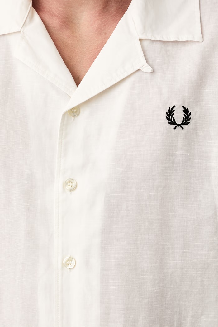 Fred Perry koszula męska z lnem M9894