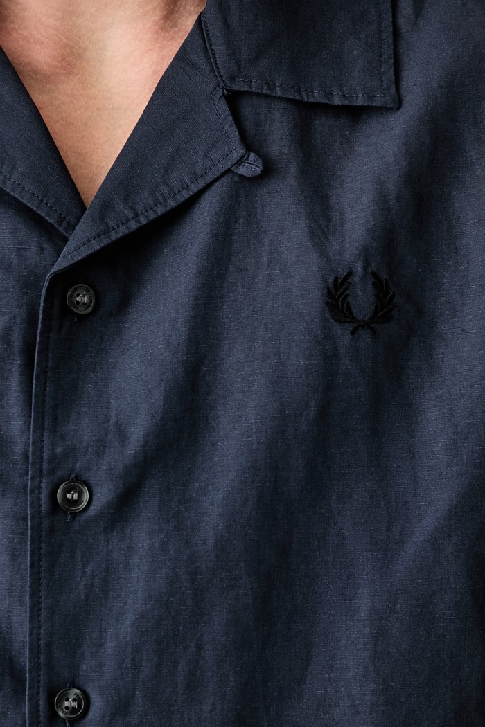 Fred Perry koszula męska z lnem M9894