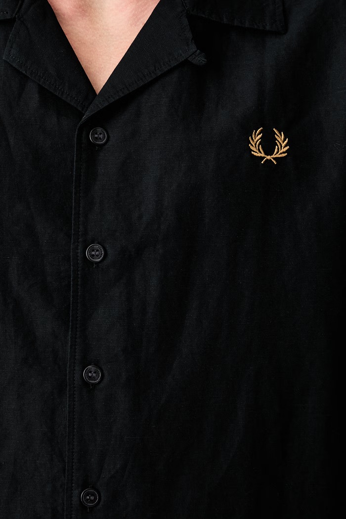 Fred Perry koszula męska z lnem M9894