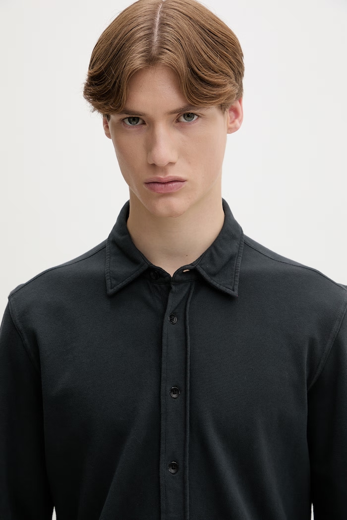 rag & bone cămașă pentru bărbați, din bumbac gri RF1926SS2TM
