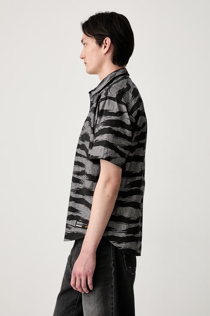 Neighborhood camicia in cotone da uomo 261TSNH.SHM11 nero SS26