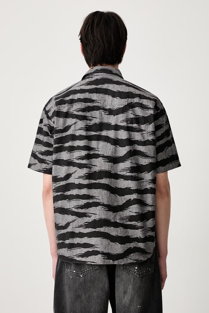 Abbigliamento Neighborhood camicia in cotone da uomo 261TSNH.SHM11 nero