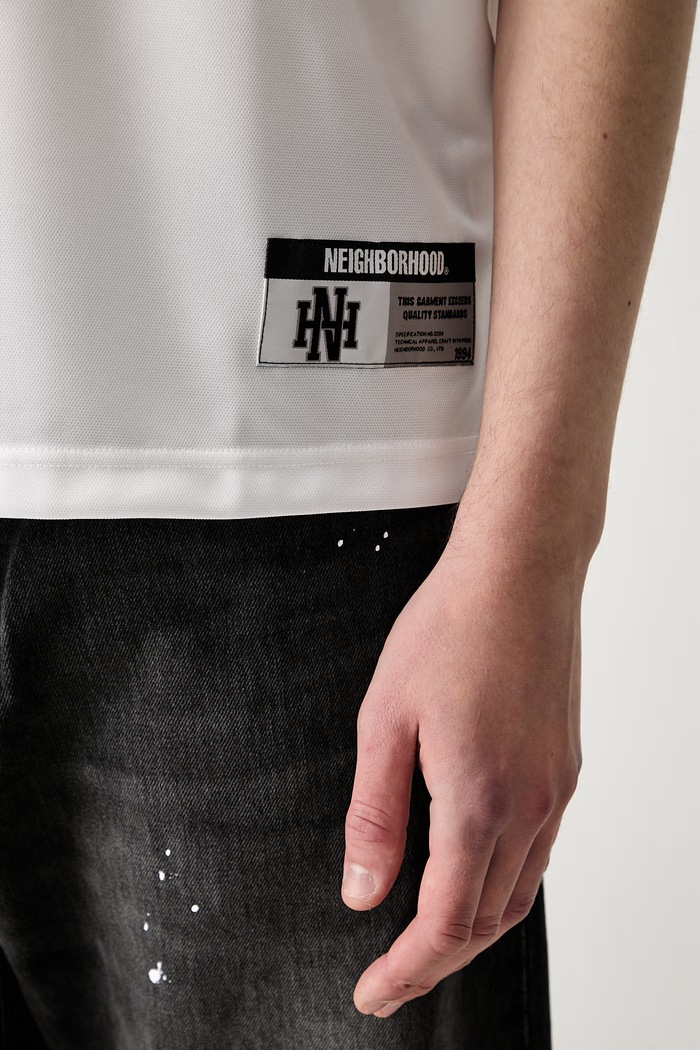 Neighborhood T-shirt męski 261FPNH.CSM14 biały