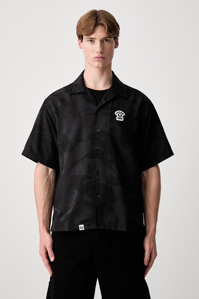 AAPE koszula męska czarny AAPSRM8567XXQ