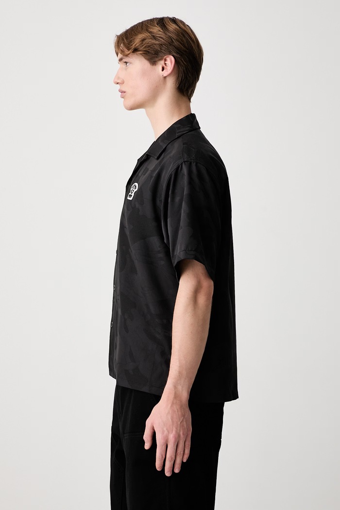 AAPE koszula męska AAPSRM8567XXQ czarny SS26