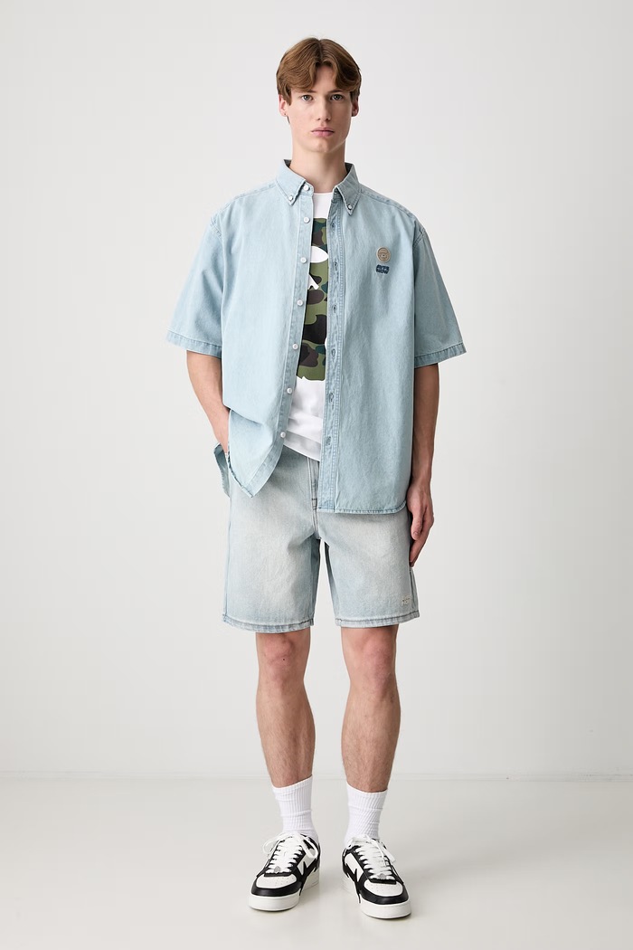 AAPE koszula jeansowa męska AAPSRM8563XXQ