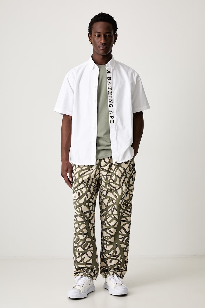 A Bathing Ape 1st Camo Applique Oxford koszula bawełniana męska 0ZXSRM301321Q