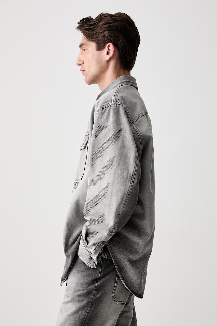 Off-White shirt denim Men's 44MYD05VS26D003020 gray SS26