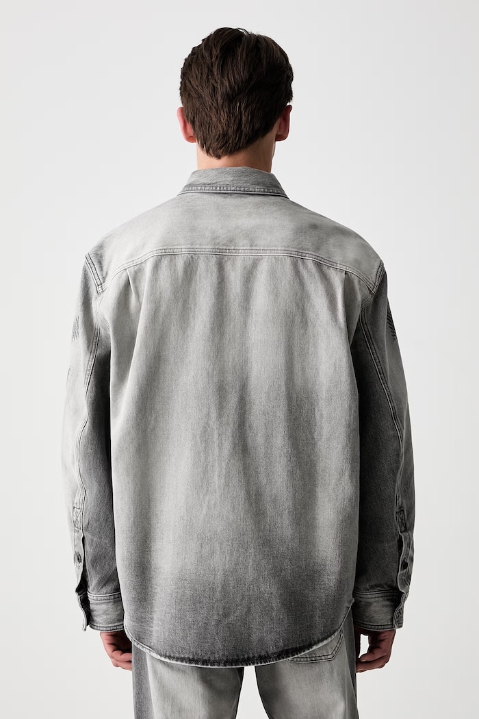 Clothing Off-White shirt denim Men's 44MYD05VS26D003020 gray