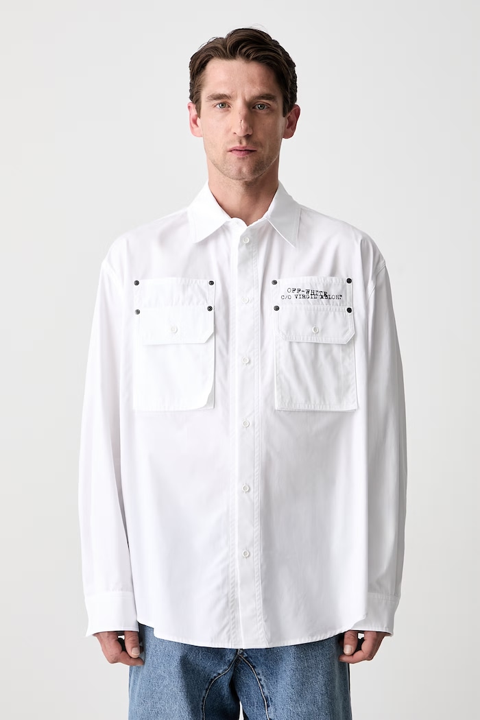 Off-White Script Arrow shirt cotton Women's white 44XGE04VS26F001100
