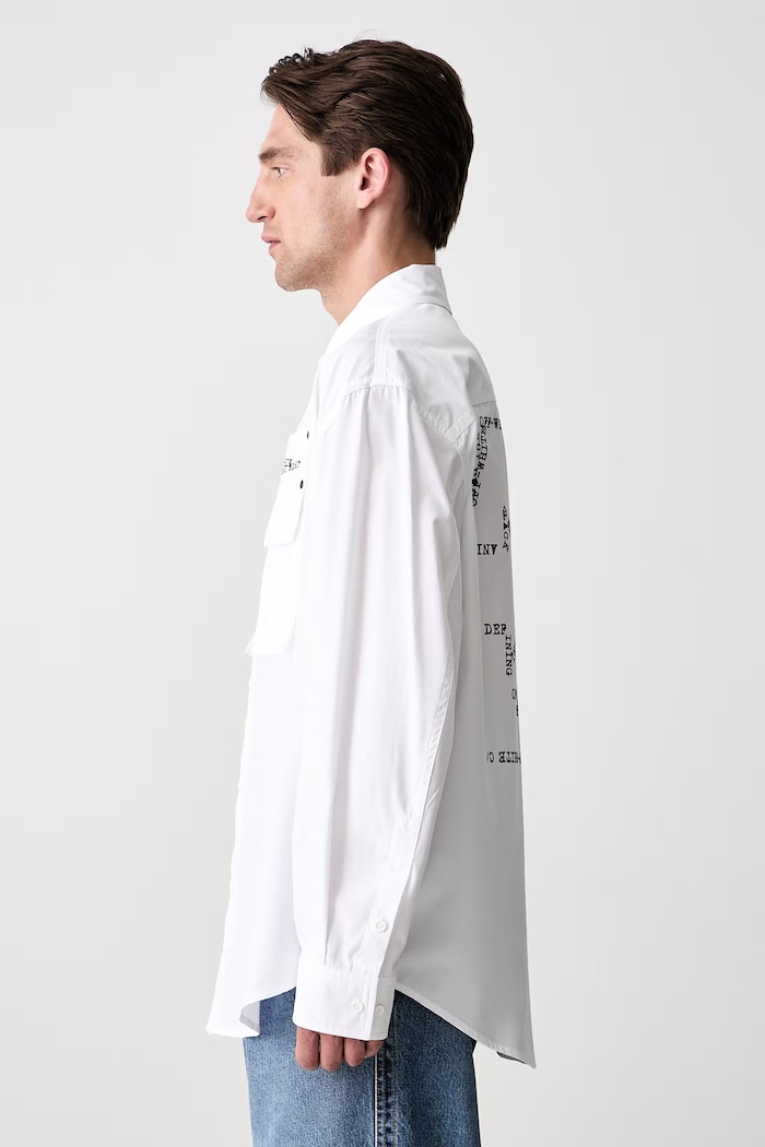 Off-White Script Arrow shirt cotton Women's 44XGE04VS26F001100 white SS26