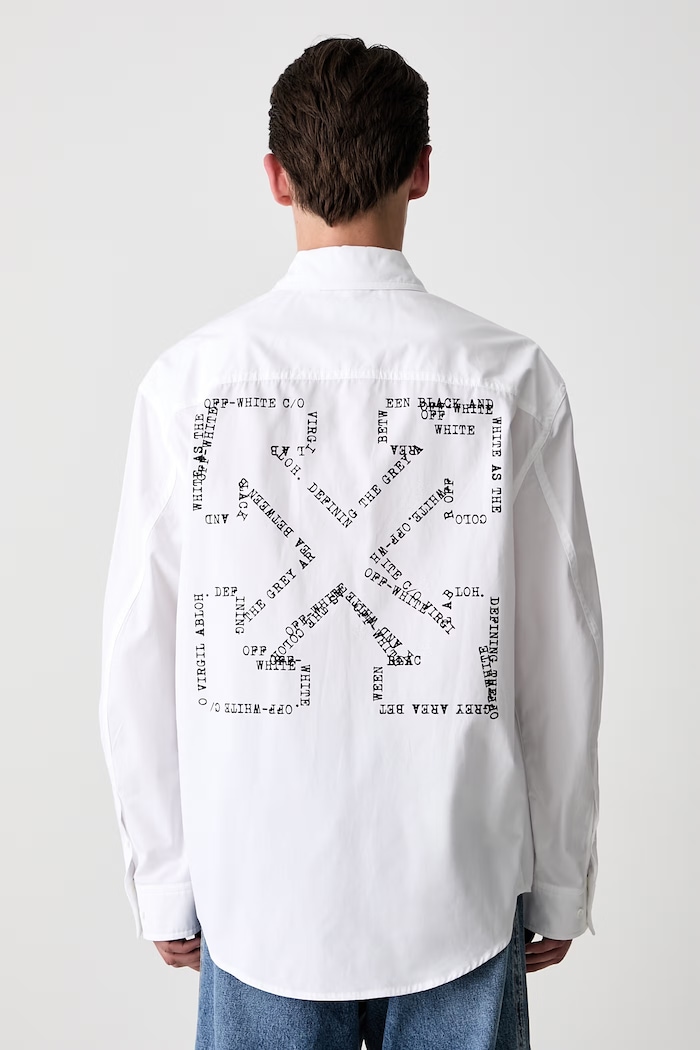 Clothing Off-White Script Arrow shirt cotton Women's 44XGE04VS26F001100 white