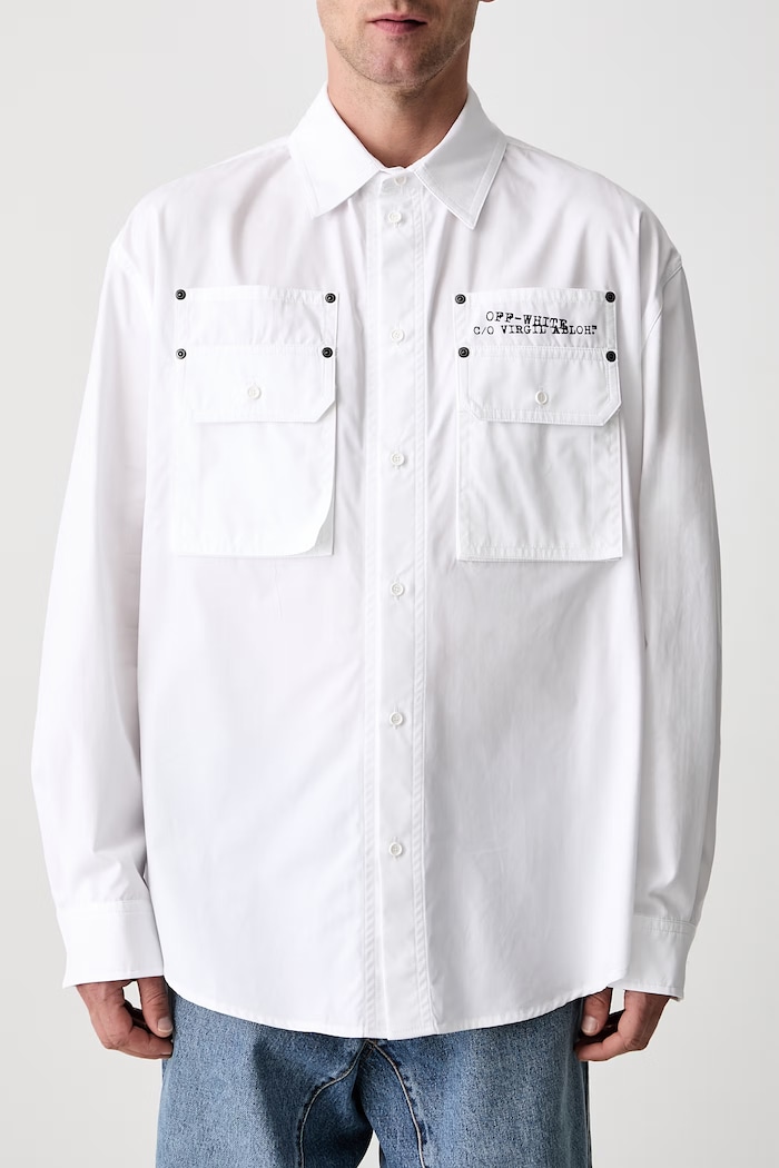 Off-White Script Arrow shirt cotton Women's white 44XGE04VS26F001100
