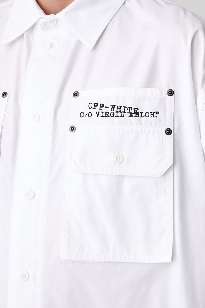 Off-White Script Arrow shirt cotton Women's 44XGE04VS26F001100 white