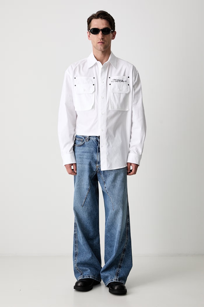 Off-White Script Arrow shirt cotton Women's 44XGE04VS26F001100