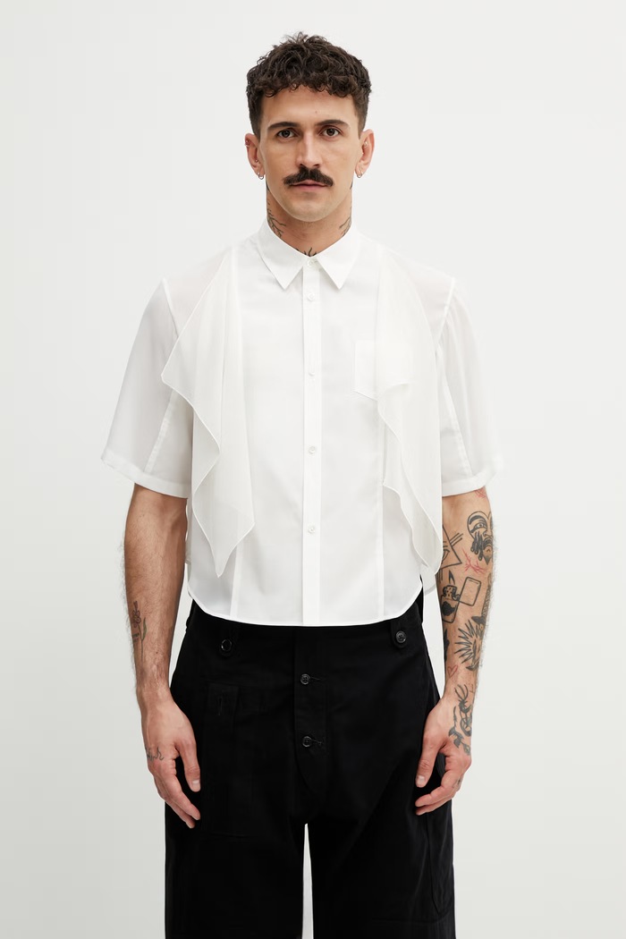 Undercover camicia da uomo bianco UP1F1405