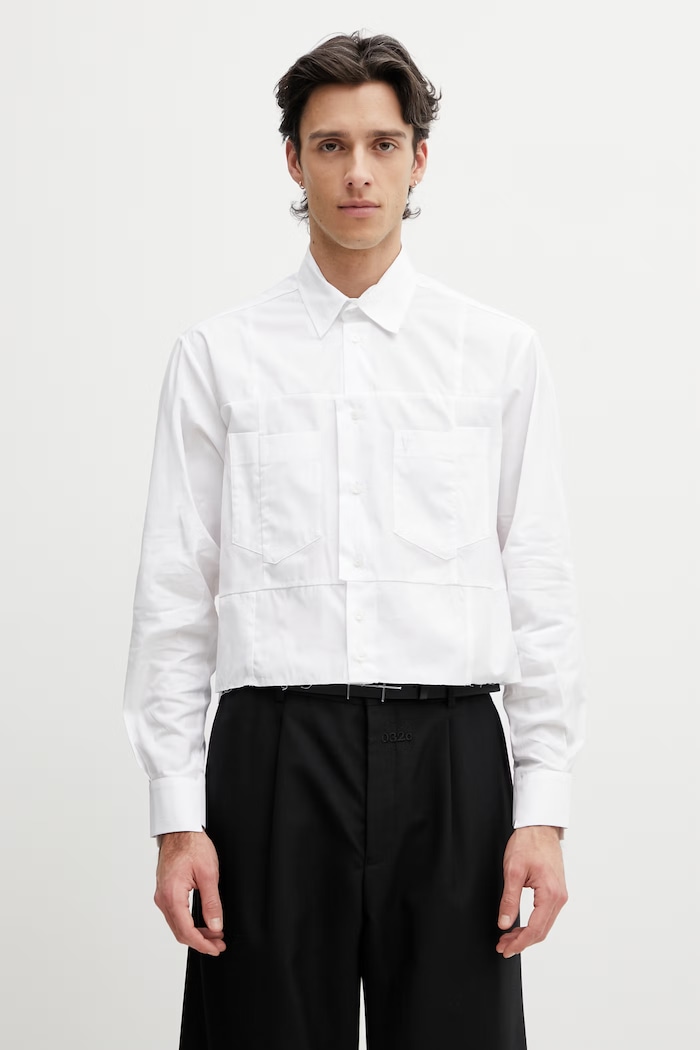 Vetements риза от памук бял UE76SH029W