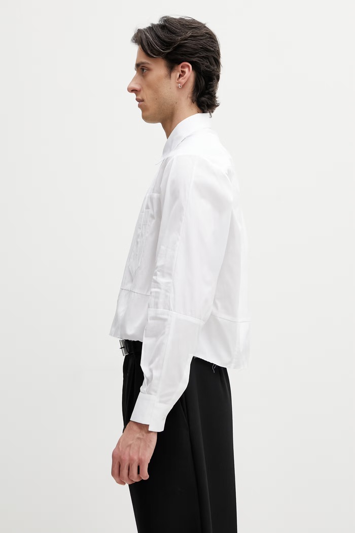 Дрехи Vetements риза от памук UE76SH029W бял