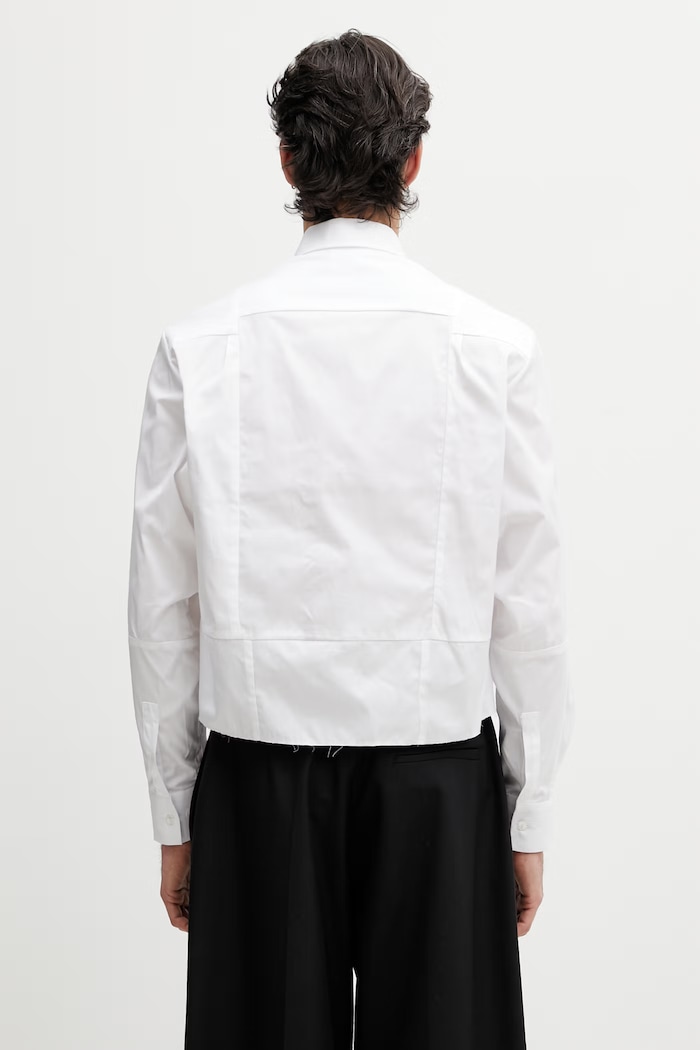 Vetements риза от памук UE76SH029W бял