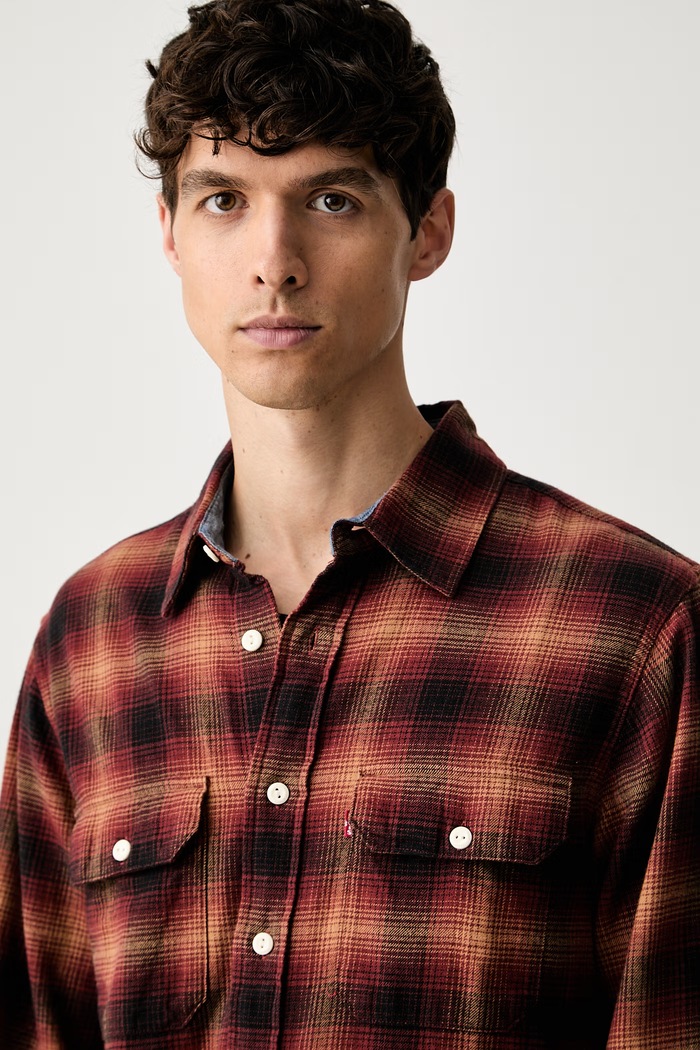 Levi's srajca rebrast žamet CLASSIC WORKER oranžna 19587