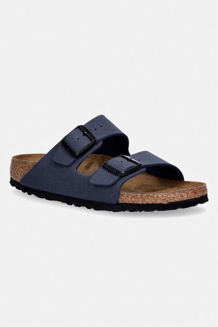 Birkenstock klapki dziecięce Arizona Kids BFBC imitacja skóry licowej granatowy 552903.36.39