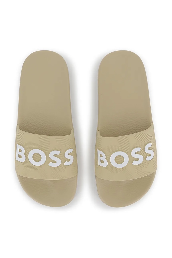 BOSS klapki dziecięce beżowy J52799.27.35
