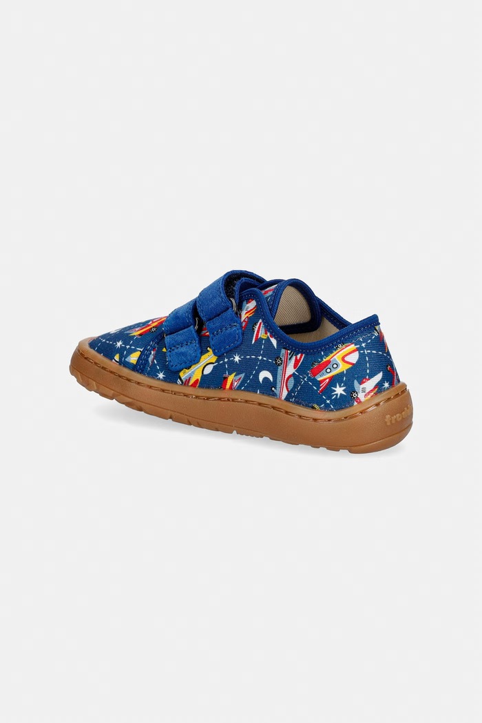 Chłopiec Froddo kapcie dziecięce BAREFOOT CANVAS G1700440.25.30 niebieski
